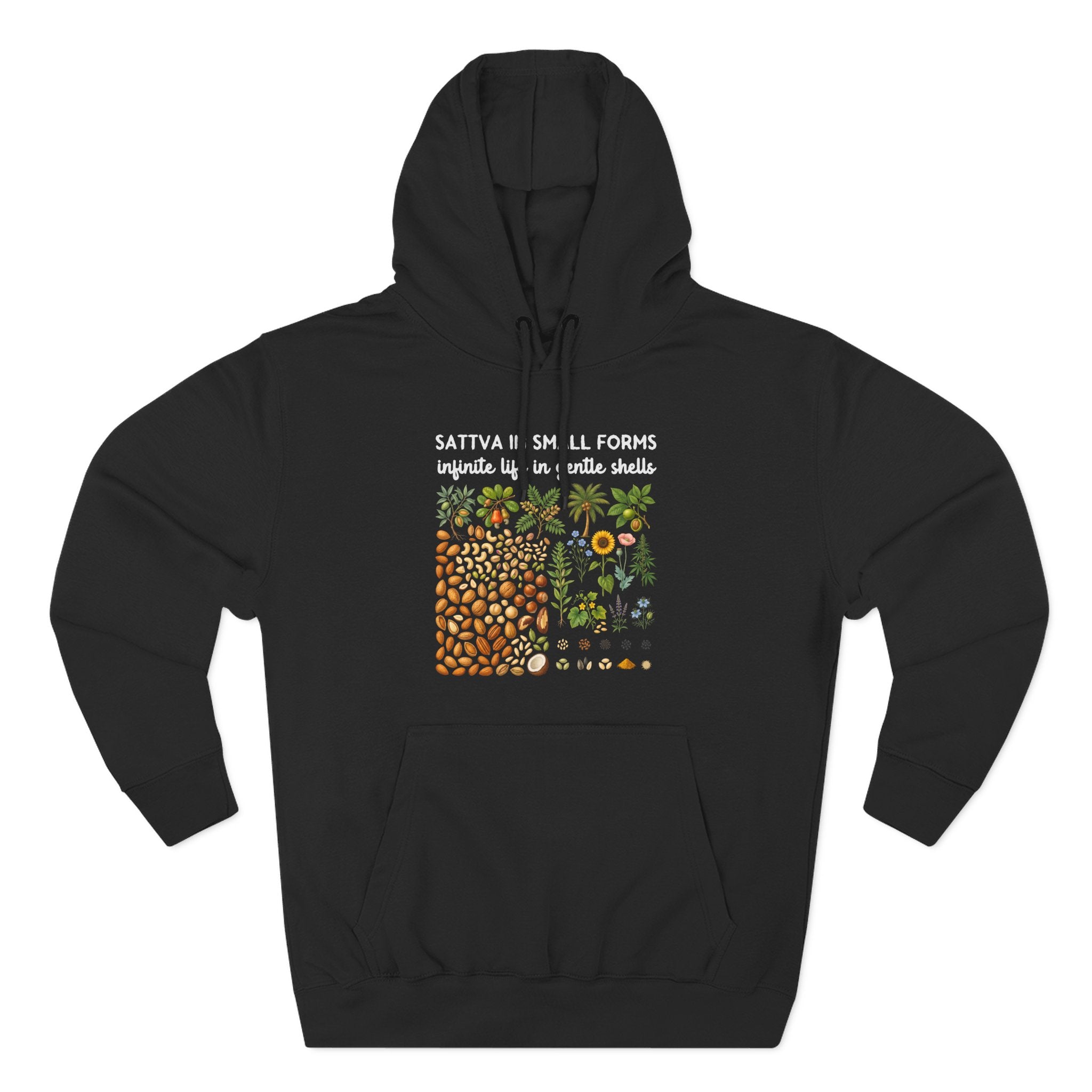 Sattva in Small Forms Infinite Life in Gentle Shells Premium Unisex Hoodie