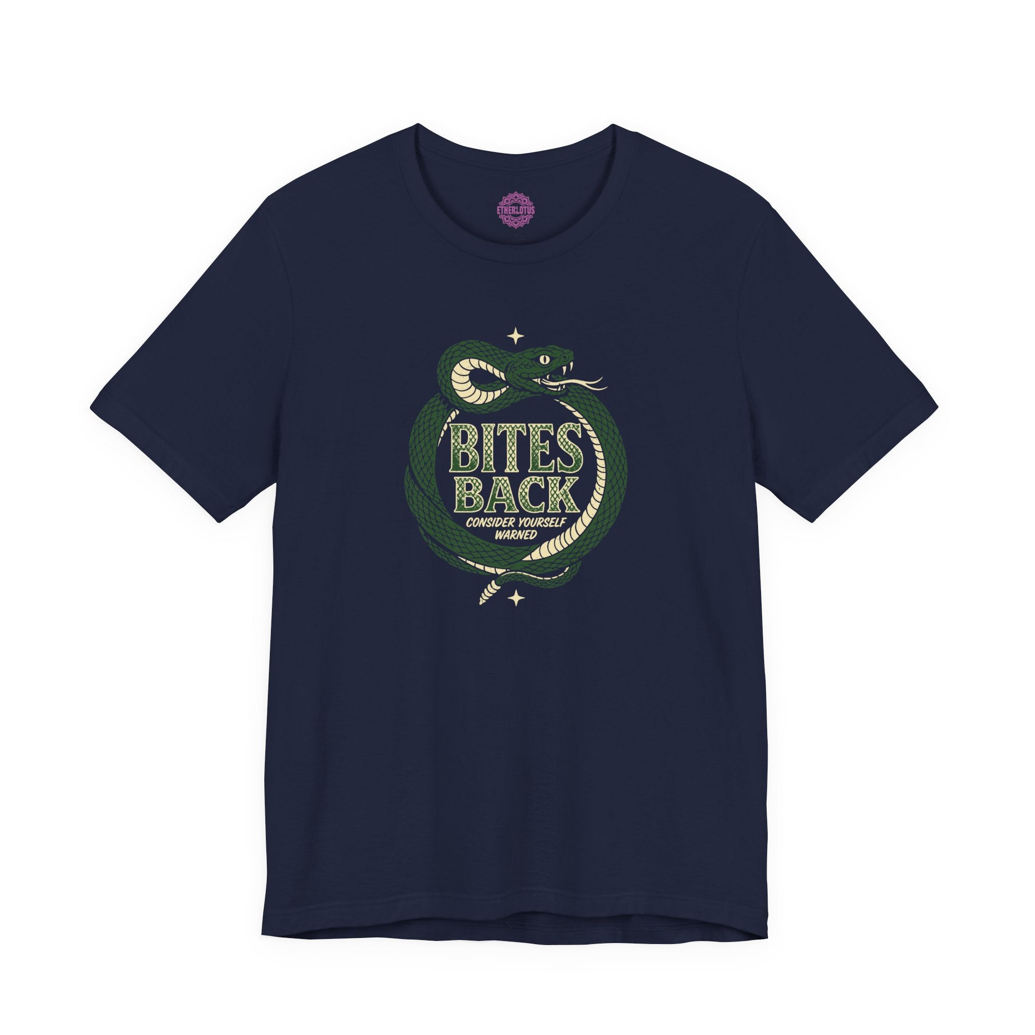 Bites Back Consider Yourself Warned Serpent Premium Unisex T-Shirt