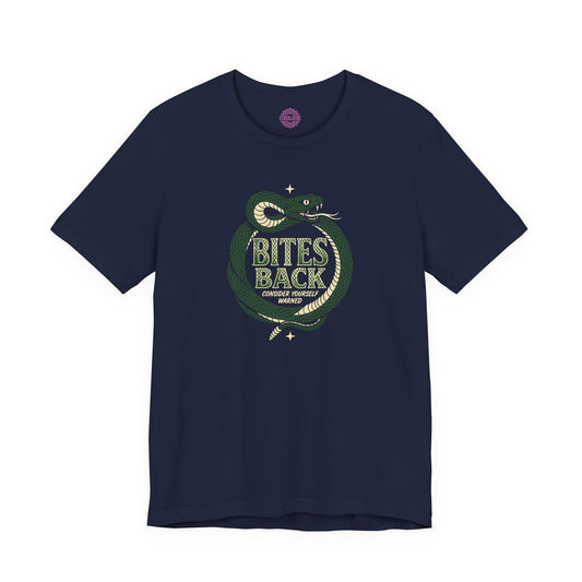 Bites Back Consider Yourself Warned Serpent Premium Unisex T-Shirt