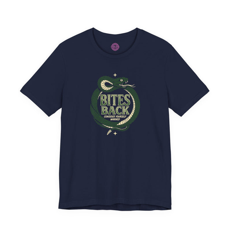 Bites Back Consider Yourself Warned Serpent Premium Unisex T-Shirt