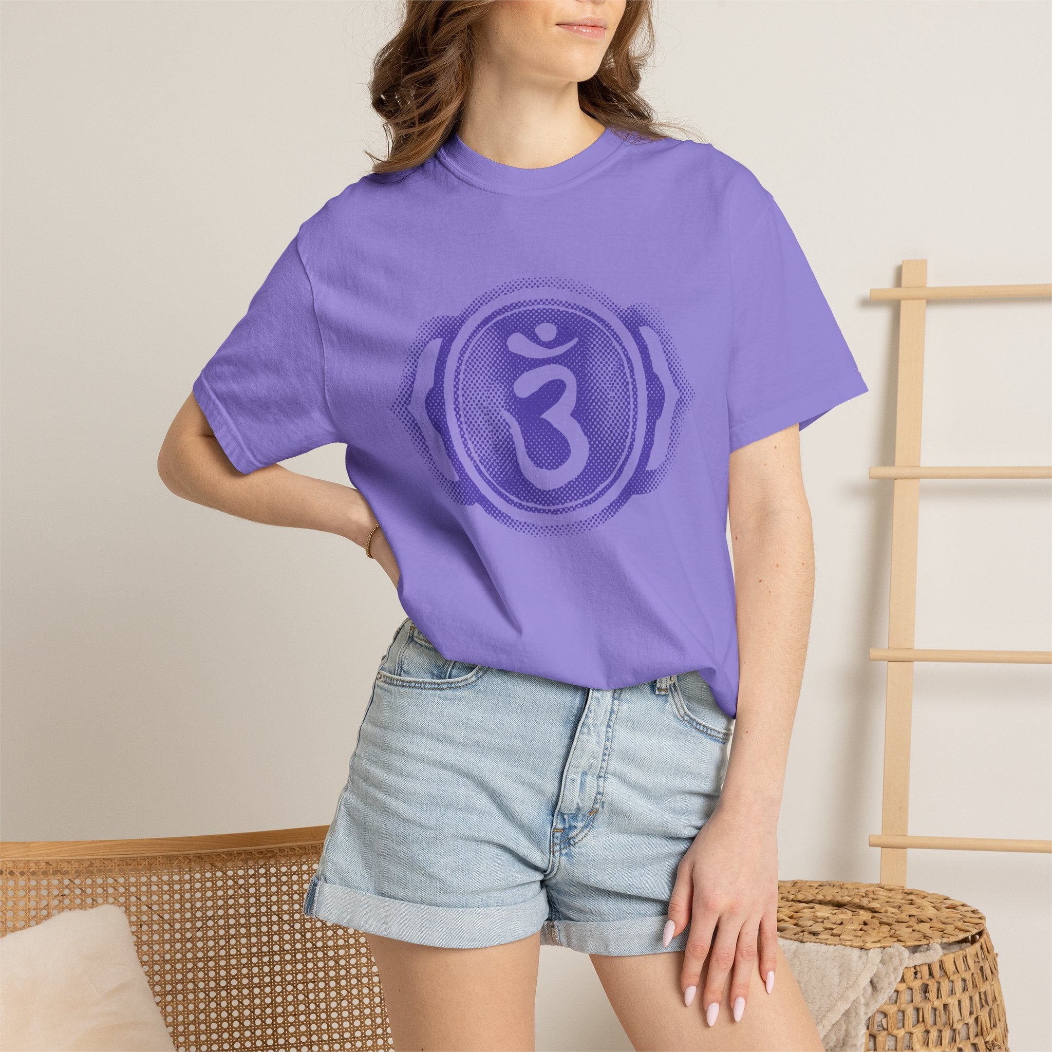 Om Ajna Third Eye Chakra Symbol Sacred Geometry Comfort Colors® Unisex T-Shirt