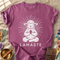 Lamaste Lamb Yoga Meditation Spiritual Humor Comfort Colors® Unisex T-Shirt