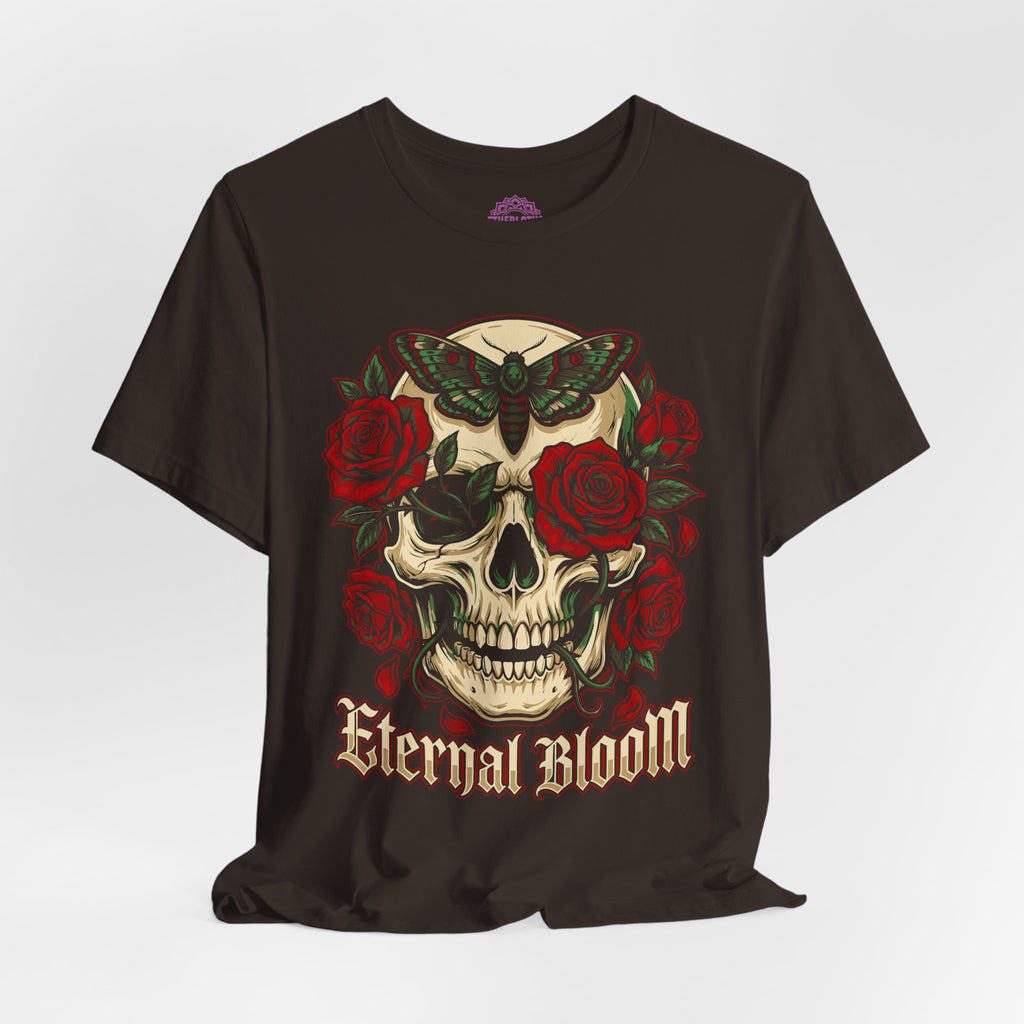 Eternal Bloom Skull Roses Rebirth Premium Unisex T-Shirt