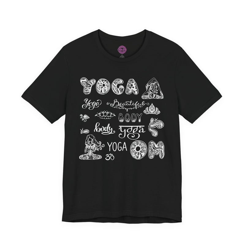 Yoga Beautiful Body Om Sacred Collage Premium Unisex T-Shirt