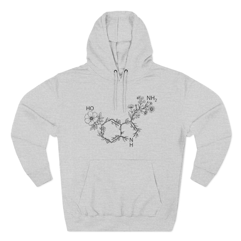 Serotonin Botanical Molecule Premium Unisex Hoodie
