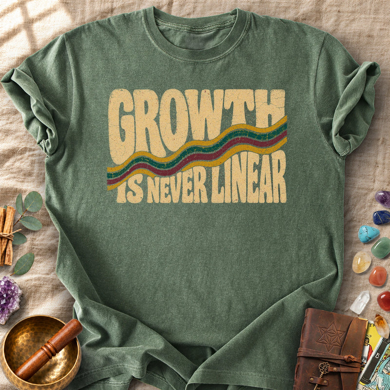 Growth Is Never Linear Retro Wave Comfort Colors® Unisex T-Shirt