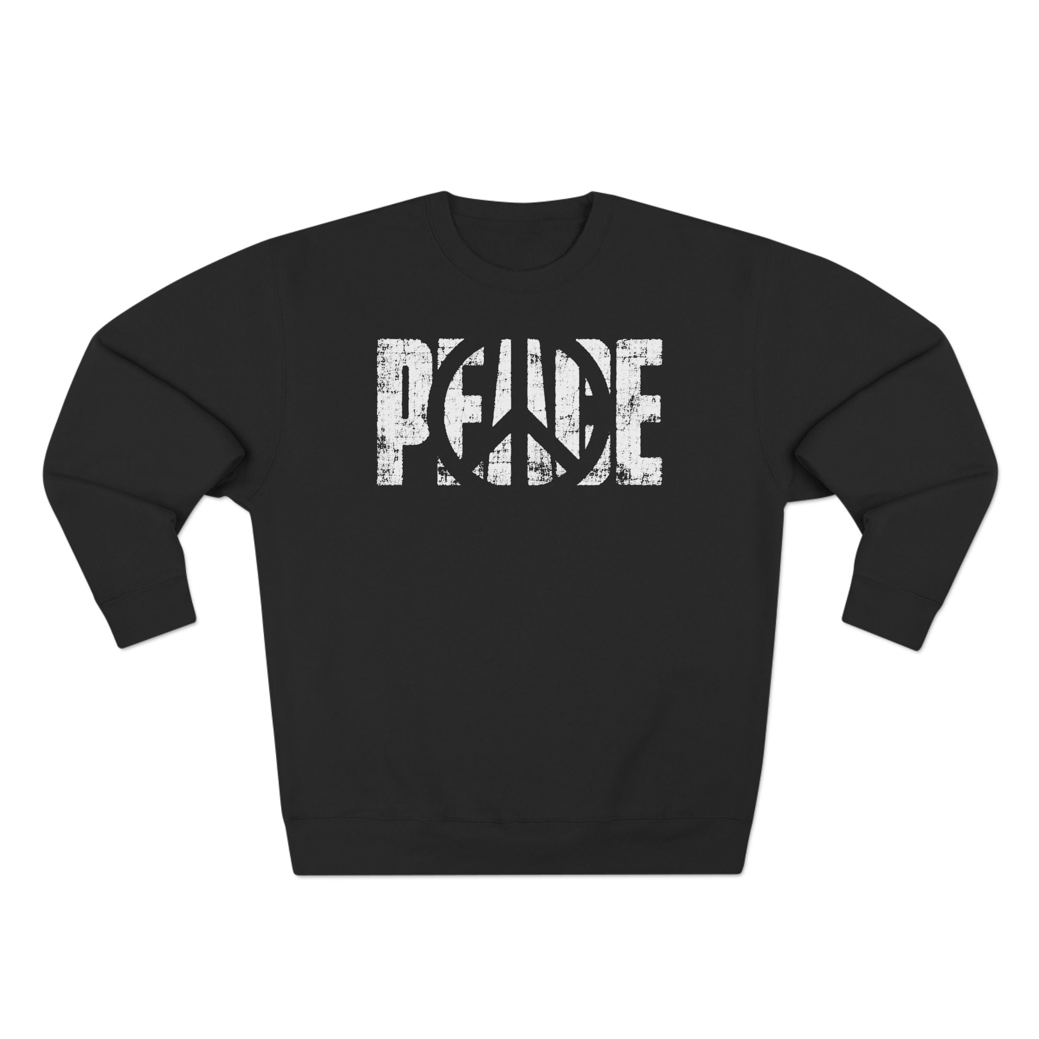 Vintage Peace Sign Spiritual Grunge Statement Premium Unisex Sweatshirt