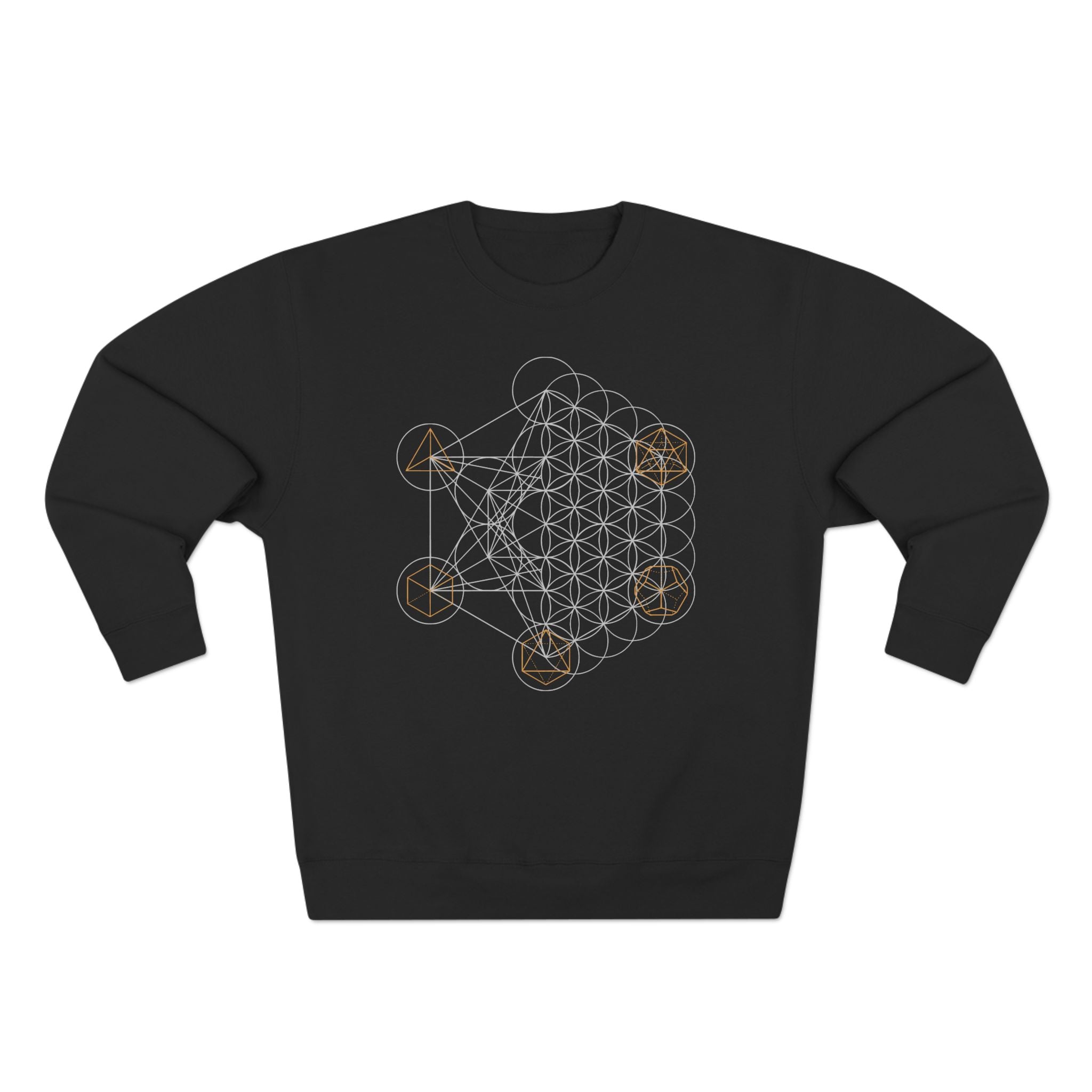 Metatron's Cube Divine Blueprint Sacred Geometry Premium Unisex Sweatshirt