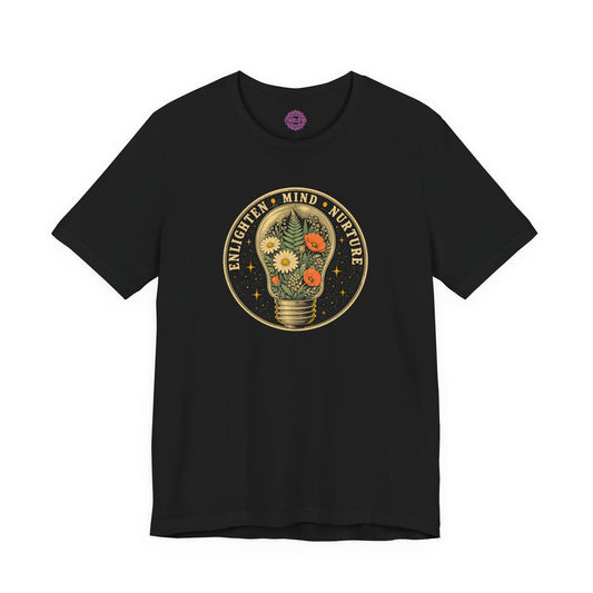 Enlighten Mind Nurture Wildflower Bulb Premium Unisex T-Shirt