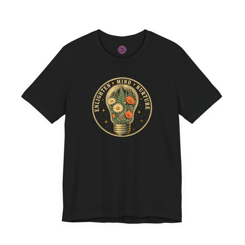Enlighten Mind Nurture Wildflower Bulb Premium Unisex T-Shirt