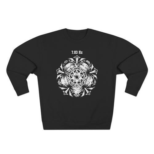 7.83 Hz Schumann Resonance Cymatics Earth Frequency Sound Premium Unisex Sweatshirt