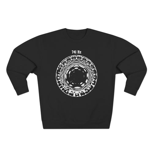 741 Hz Solfeggio Frequency Cymatics Awakening Sound Premium Unisex Sweatshirt