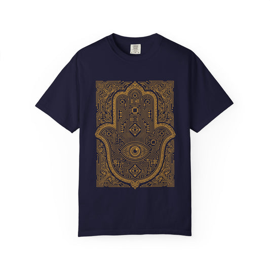 Sacred Circuit Hamsa Divine Protection Comfort Colors® Unisex T-Shirt