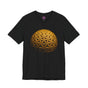 Golden Flower of Life Sphere Sacred Geometry Premium Unisex T-Shirt