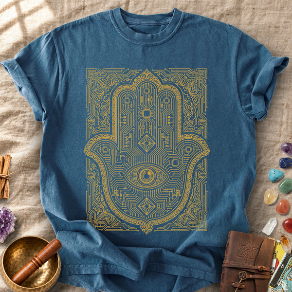 Sacred Circuit Hamsa Divine Protection Comfort Colors® Unisex T-Shirt