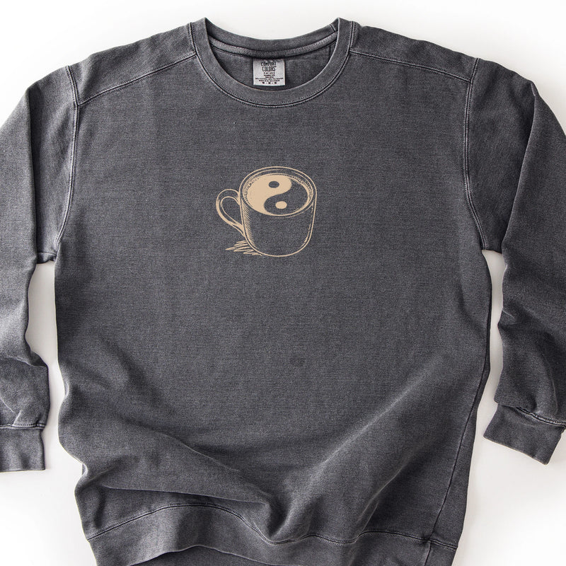 Yin Yang Coffee Balance Comfort Colors® Unisex Sweatshirt